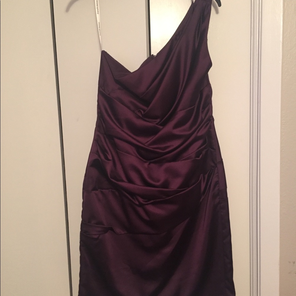 💜David’s Bridal plum dress💜